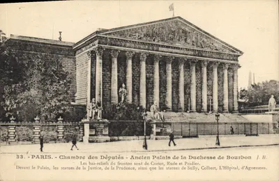 Paris - Sala dos Deputados - Velho Palácio da Duquesa de Bourbon - J.H.