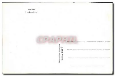 Dach der Kathedrale der Invaliden — Paris — Edition ERPE — Rückseite
