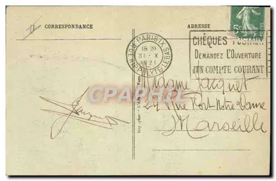 Paris — A Tumba do Soldado Anônimo sob o Arco do Triunfo — editor L'Abbé Lebas, n°23 — Verso