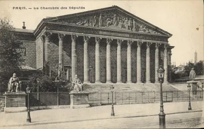 Paris — A Câmara dos Deputados — Editor não identificado, número de série não visível