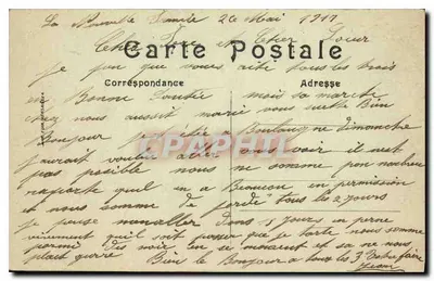 Paris — A Câmara dos Deputados — Editor não identificado, número de série não visível — Verso