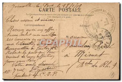 PARIS — O Arco do Triunfo das Tuileries — editor não identificado — Verso