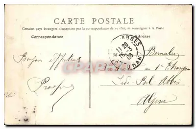 Paris - Igreja de São Agostinho — B. F., Paris, n°13 — Verso