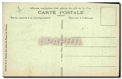 Hôtel des Invalides — Cour d'honneur avec statue de Napoléon — J. H. (éditeur) — Rewers