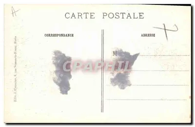 Hôtel des Invalides — Dôme et jardin — J. C. 540, Paris — Verso