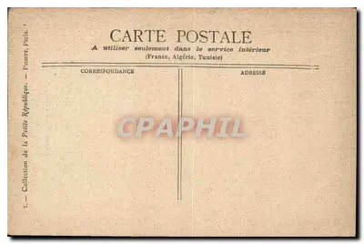 Paryż — Panthéon — Zbiór Małej Republiki, nr 7 — Rewers
