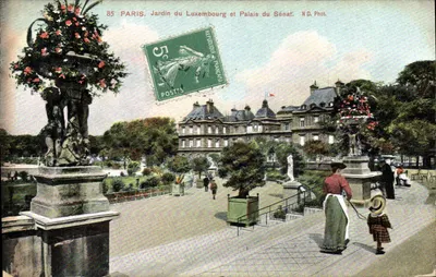 Paris. Jardim do Luxembourg e Palácio do Senado — N.D. Fot. — n° 85