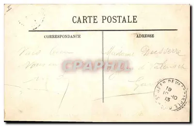 Parijs (VIIIe) — De Avenue des Champs-Élysées en de Paarden van Marly — LL. — Uitgever LL, n° 353 — Achterkant