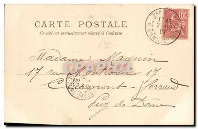 Paris - Saint-Sulpice — editor desconhecido, n° 89 — Verso