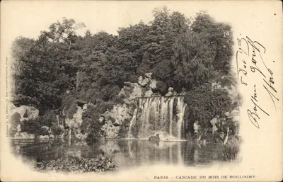 Paris — Cascade du Bois de Boulogne — Éditions E. Lé Darcy, Rue Claude-Bernard, Paris