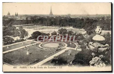 Paris - Vue du Jardin des Tuileries - LL