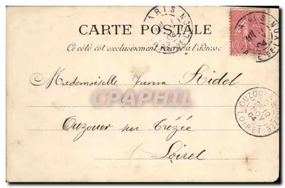 Paryż — Plac des Vosges — L. F. & Cie, Angoulême-Paryż — Rewers
