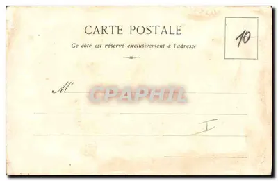 Kobieta na metairze i mężczyzna w mundurze wojskowym — AUX INVENTIONS, rue Saint-Pantaléon, 3 — TOULOUSE — Rewers
