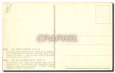 O Gato de Botas — Série II — Editor desconhecido, n° 21159 — Verso