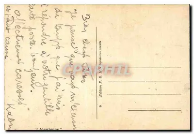 Mulher em traje tradicional alemão — Alemã — Edição P. E. M. — Verso