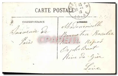 Paris — A Santa Capela e o Palácio de Justiça — LL. n° 778 — Verso