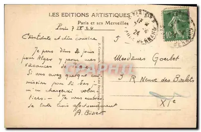 Paris — A Câmara dos Deputados — LIP II — Verso