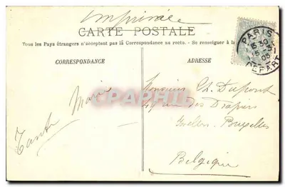 Paryż — Konciergeria — LL. n° 571 — Rewers