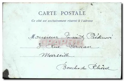 Paryż — Aleja Bois de Boulogne — widok alei z Arcem Triumfu — ND Phot — Rewers