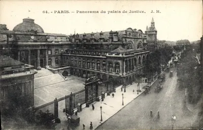 Paris — Panorama do palácio de Justiça — J. H.