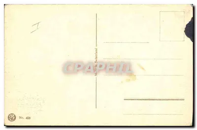 Paisagem lacustre com casa — obra de T. Waller — STF No. 408 — Verso