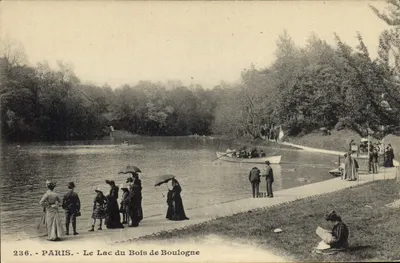 Paris - O Lago do Bois de Boulogne — editor anônimo, n° de série 236