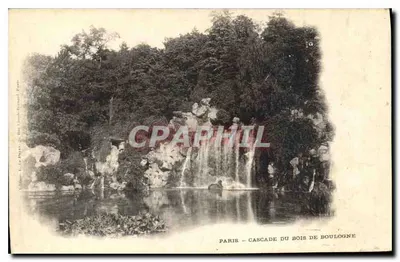 Paris — Cascata do Bois de Boulogne — Editor: Gillibert & Cie, Paris
