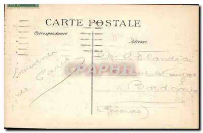 PARIS - Katedra Notre-Dame (Fasadę) - Styl ogivalny, zbudowana od 1163 do 1315, odrestaurowana od 1845 do 1857 przez Viollet-le-Duc — Rewers