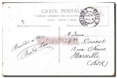 Paris — A Câmara dos Deputados — editor não visível — Verso