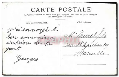 Paris — La Statue de la République — Éditeur inconnu, n° de série non visible — Verso