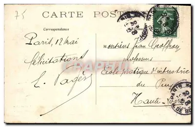Hôtel des Invalides — Tombeau de Napoléon — éditeur J. H. n° 690 — Rewers
