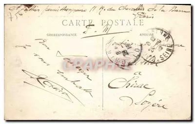 París – Panorama hacia el Sacré-Cœur y la Butte-Montmartre — J.H. n°85 — Reverso