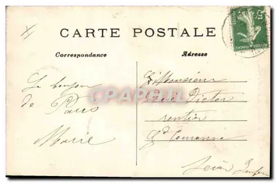 Paris — A Coluna de Julho — Praça da Bastilha — C. M. — n°45 — Verso