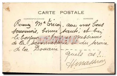 Le Havre — A Praia e a Entrada do Porto, vista do Carino — G. Lévy, Le Havre — Verso