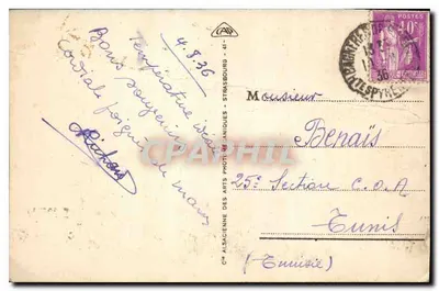 Het Col du Tourmalet - Afdaling naar Barèges — Bagnères-de-Bigorre — Cie Alsacienne des Arts Photographiques — Achterkant