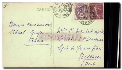 Châtel-Guyon — Niektóre hotele i wilegi widziane z szczytu Wzgórza Chalusset — g.d.o. 776 — Rewers