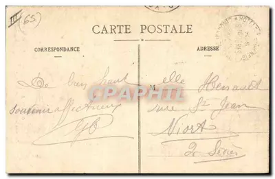 Gavarnie — Caravana chegando ao Ponte de Neve — Editor não identificado, n° de série 169044 — Verso