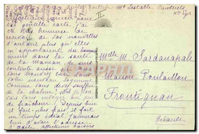 Cauterets - Vale de Lutour — editor desconhecido, n° 99 — Verso
