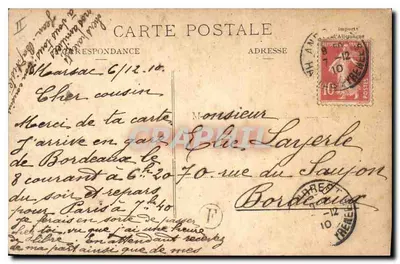 Pyrénées. Cauterets — Most Hiszpański — A. Villatte, Tarbes — Rewers