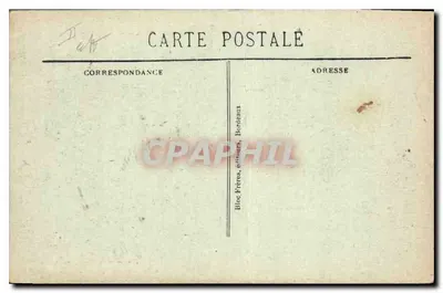 Stara pocztówka Cauterets de la Reine Hortense — Rewers
