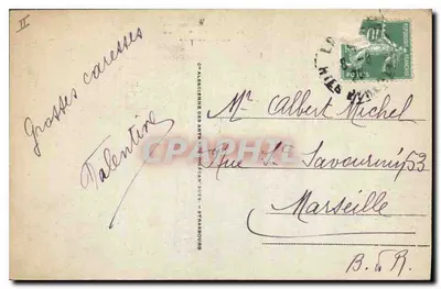 Estrada de Cauterets ao Ponte d'España — A Ilha Sarah Bernard — Cauterets, 75 — Verso