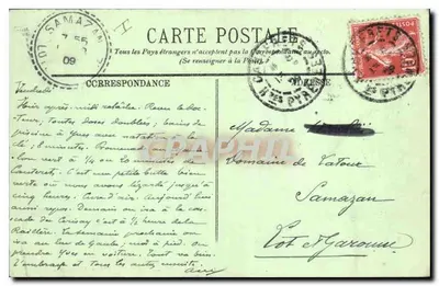 Cauterets — Widok z Mamelon Vert — LL — Rewers