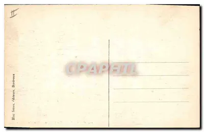 Cauterets — Widok z góry z Pégüère — Bloc frères, wydawcy, Bordeaux — Rewers