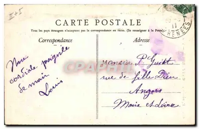 Cauterets — Ogólny widok — Vion, fot. wyd. Lorgues — Rewers