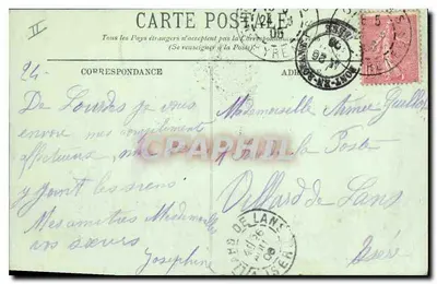 Lourdes — widok z Kalwarii — LL. — n°1773 — Rewers