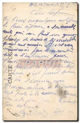 Aix-en-Provence — O Palácio de Justiça e Monumento Mirabeau — editora desconhecida, n°6 — Verso