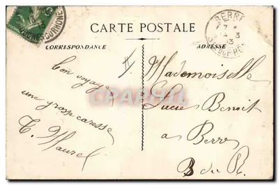 AIX-en-PROVENCE - Praça do Palácio — J. B. Bouis, Editor — Verso