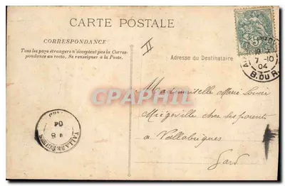 Aix-en-Provence - O Palácio de Justiça — E. Jaussaud Editor - n°6 — Verso