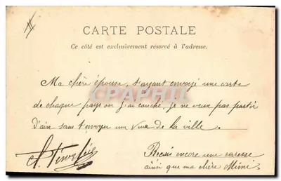 Aix-en-Provence — Palácio de Justiça — A. Dragon, editor — Verso