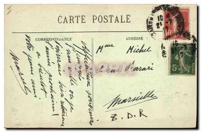 Aix-en-Provence — El Palacio de Justicia — Colección Jaussaud, n°160 — Reverso